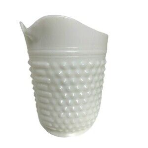 Anchor Hocking Hobnail Milk‎ Glass Pitcher